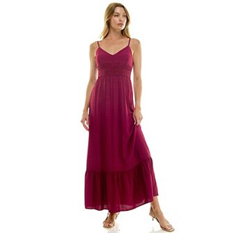 Juniors' Lily Rose Tiered Maxi Dress