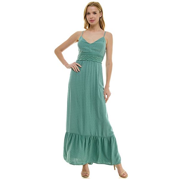 Juniors' Lily Rose Tiered Maxi Dress