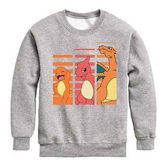 Boys 8-20 Pok'emon Charmander Evolution Crew Fleece Sweatshirt