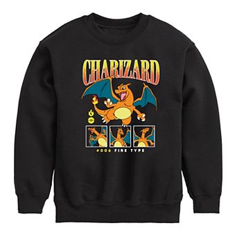Boys 8-20 Pokemon Charizard Crew Fleece Sweatshirt