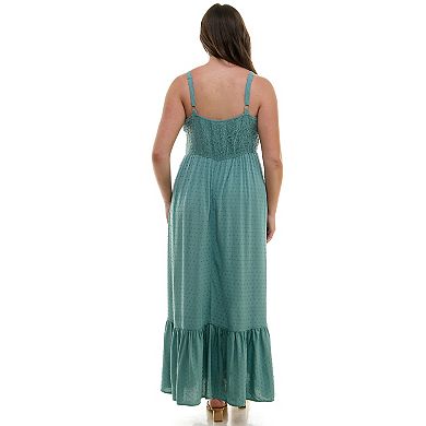 Juniors' Plus Lily Rose Molded Cup Maxi Dress