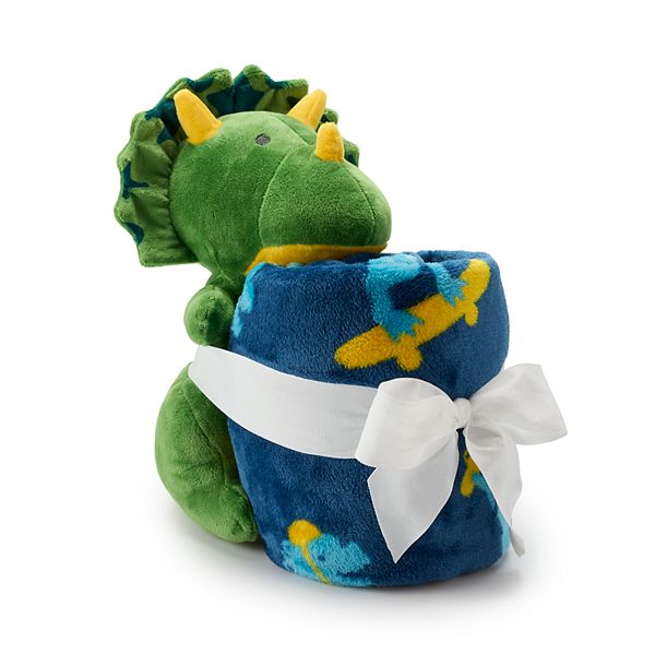Dinosaur Buddy Throw Blanket Set by The Big One Kids