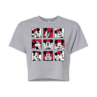 Disney's Minnie Mouse Juniors' Cropped Graphic Tee Grid Cropped Graphic Tee