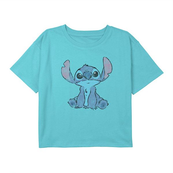 Girls 7-16 Disney Lilo & Stitch Simple Distressed Stitch Tee