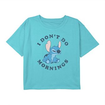 Disney's Lilo & Stitch Girls 7-16 I Don't Do Mornings Tee