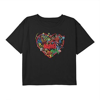 Girls 7-16 Marvel Marvel Hero Heart Tee