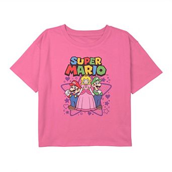 Girls 7-16 Nintendo Super Mario Bros Super Stars Tee