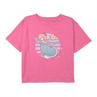 Girls 7-16 Nintendo Super Mario Galaxy Rosalina And Luma Round Portrait Tee