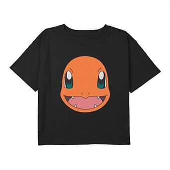 Girls 7-16 Pokémon Charmander Big Face Tee