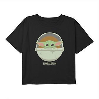 Girls 7-16 Star Wars The Mandalorian The Child Bassinet Portrait Tee