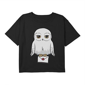 Girls 7-16 Harry Potter Hedwig Cute Cartoon Portrait Tee