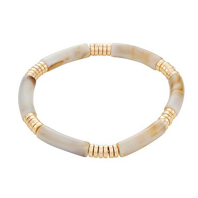 Sonoma Goods For Life® Gold Tone Mixed Media 5-Piece Beaded Stretch Bracelets Set