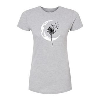 Juniors' Dandelion Moon Fitted Tee