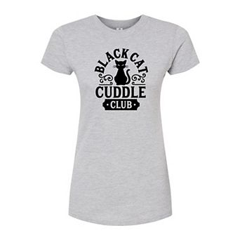 Juniors' Cat Cuddle Club Fitted Tee