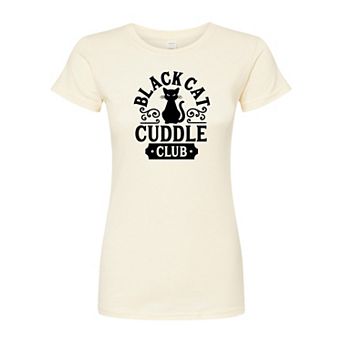 Juniors' Cat Cuddle Club Fitted Tee