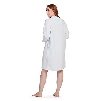 Women's Miss Elaine Essentials Brushed Back Terry Short Snap Robe