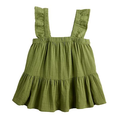 Juniors' SO® Tiered Ruffle Tank Top