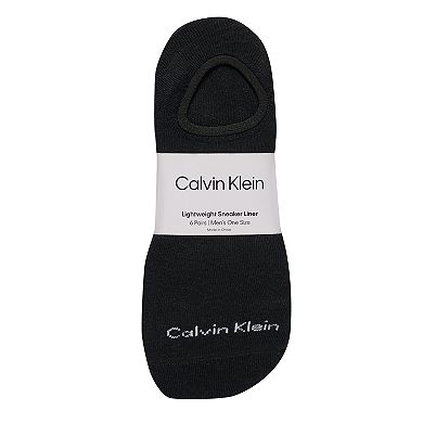 Men's Calvin Klein 6-Pack Flat-Knit Sneaker-Liner Socks