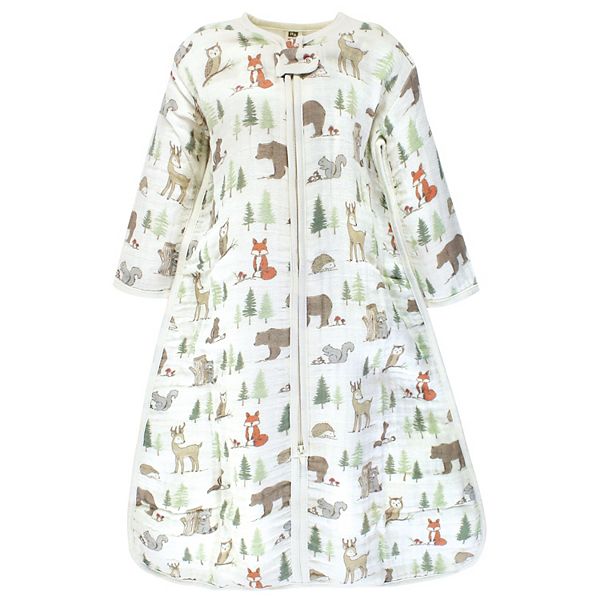 Hudson Baby Infant Boy Long Sleeve Muslin Sleeping Bag, Wearable