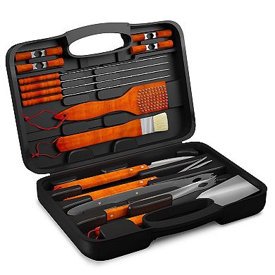 Home Complete 18-pc. Wood BBQ Grill Tool Set