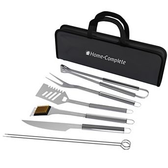 Home-Complete 7 pc BBQ Grill Tool Kit