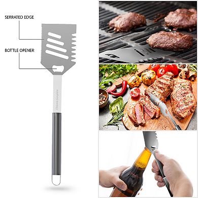 Home Complete 7-pc. Stainless-Steel BBQ Cooking Utensils Set