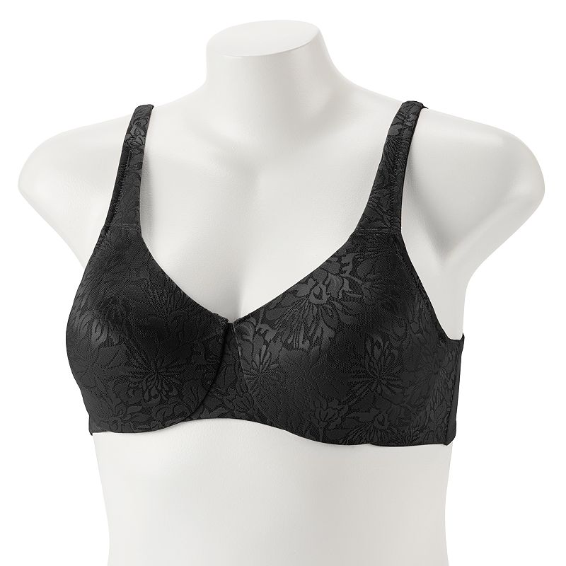Lunaire Underwire Jacquard Minimizer Bra 135-11, Women's, Size: 46 C, Black