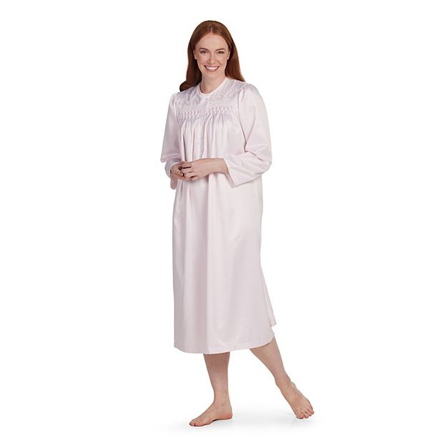 Women s Miss Elaine Essentials Brushed Back Satin Nightgown