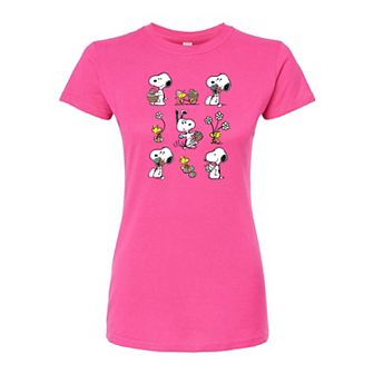 Juniors' Peanuts Egg Hunting Fitted Tee