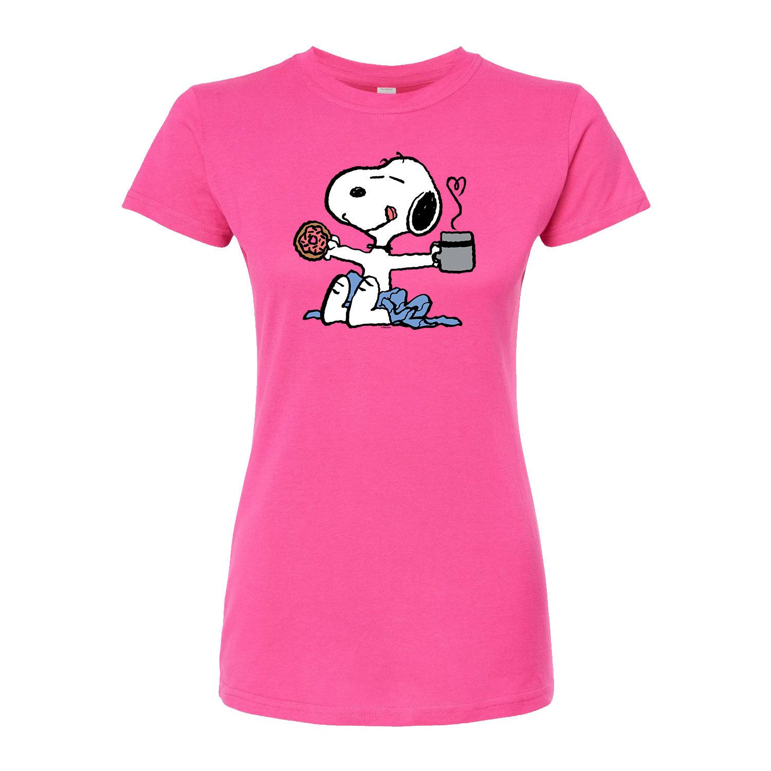 Maglietta Donna Peanuts – Snoopy "But First Coffee" – Manica Corta – Regalo Perfetto Per Amanti Del Caffè
