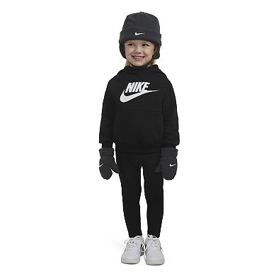 Baby / Toddler Nike Swoosh Fleece Cap & Mittens Set