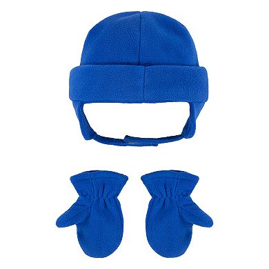 Baby / Toddler Nike Swoosh Fleece Cap & Mittens Set