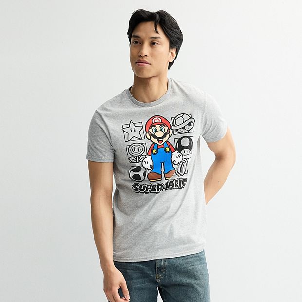 Nintendo Super Mario Get Over It Junior's Tee Short Sleeve Slim Fit Shirt