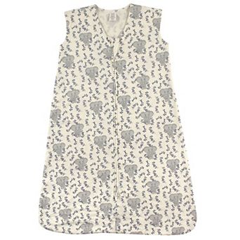Touched by Nature Baby Organic Cotton Sleeveless Wearable Sleeping Bag, Sack, Blanket, Elephant