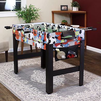 Sunnydaze Sport Collage 5-in-1 Multi-Game Table - Multi-Color