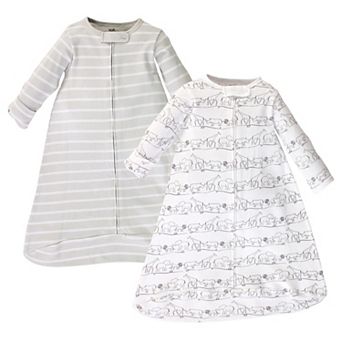 Touched by Nature Baby Organic Cotton Long-Sleeve Wearable Sleeping Bag, Sack, Blanket, Safari