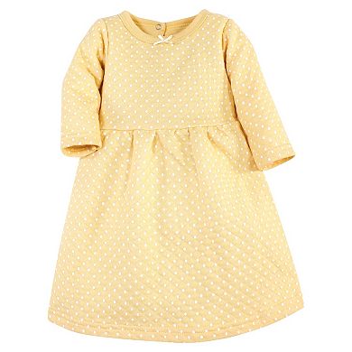 Hudson Baby Infant and Toddler Girl Cotton Dresses, Fall Botanical