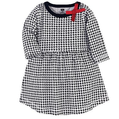 Hudson Baby Infant and Toddler Girl Cotton Long-Sleeve Dresses 2pk, Scottie Dog, 3-6 Months