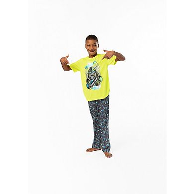 Sleep On It Boys 2-piece Short-sleeve Jersey Pajama Pants Set