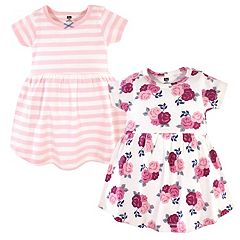 Hudson Baby Quilted Cotton Dress and Leggings, Blush Rose - Hudson  Childrenswear