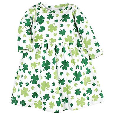 Hudson Baby Infant Girl Cotton Dresses, Shamrocks