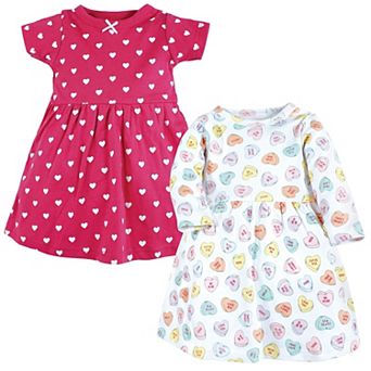 Hudson Baby Infant and Toddler Girl Cotton Dress, Be Mine Valentine, 3-6 Months
