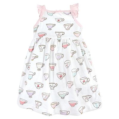 Hudson Baby Infant and Toddler Girl Cotton Dresses, Tea Party