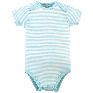 Touched by Nature Baby Girl Organic Cotton Bodysuits 5pk, Dragonfly
