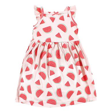 Hudson Baby Infant Girl Cotton Dress, Fruit Salad, 0-3 Months