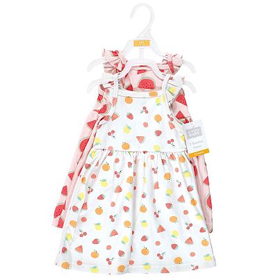 Hudson Baby Cotton Dresses Fruit Salad 0-3 Months