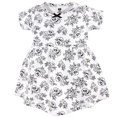 Hudson Baby Infant and Toddler Girl Cotton Short-Sleeve Dresses 2pk, Toile, 12-18 Months