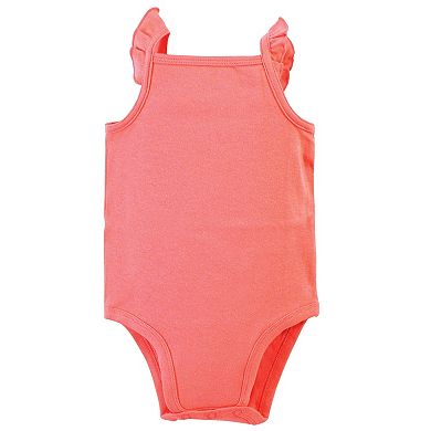 Touched by Nature Baby Girl Organic Cotton Bodysuits 5pk, Fruit