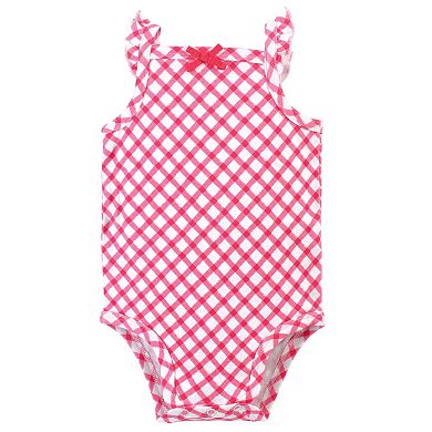 Touched by Nature Baby Girl Organic Cotton Bodysuits 5pk, Fruit