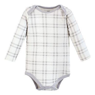 Hudson Baby Infant Boy Cotton Long-Sleeve Bodysuits, Forest Animals 5-Pack, 18-24 Months